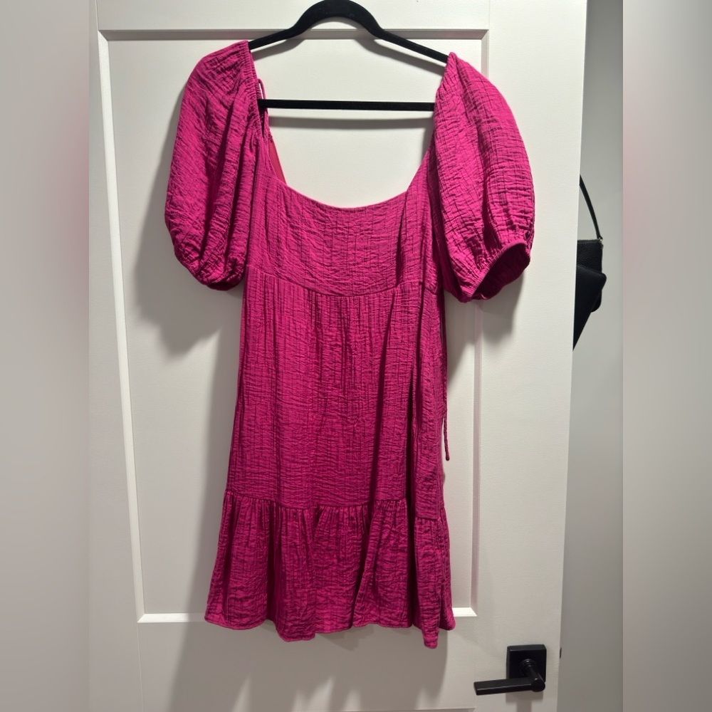 Elegant Pink Mini Dress